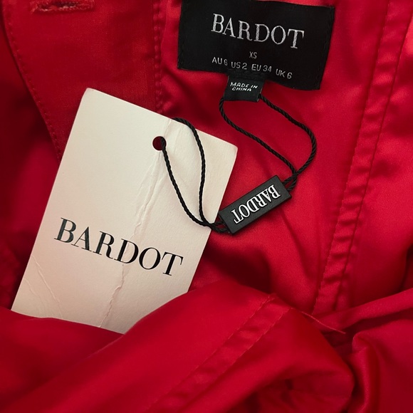 Bardot Vibrant Red Strapless Dress - Picture 5 of 7